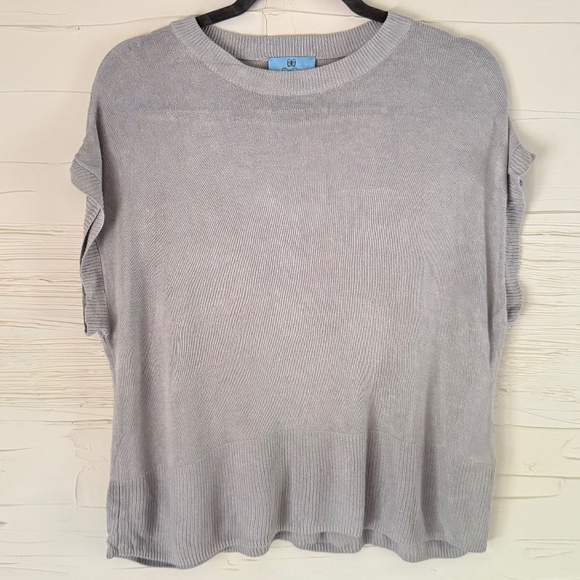 Nordstrom | CeCe | Size S | Grey Slouchy Knit Blouse - Picture 1 of 5